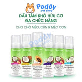 Dầu Tắm Khô Hữu Cơ Chó Mèo Tropiclean Organic Waterless Shampoo (Mỹ) - Paddy Pet Shop
